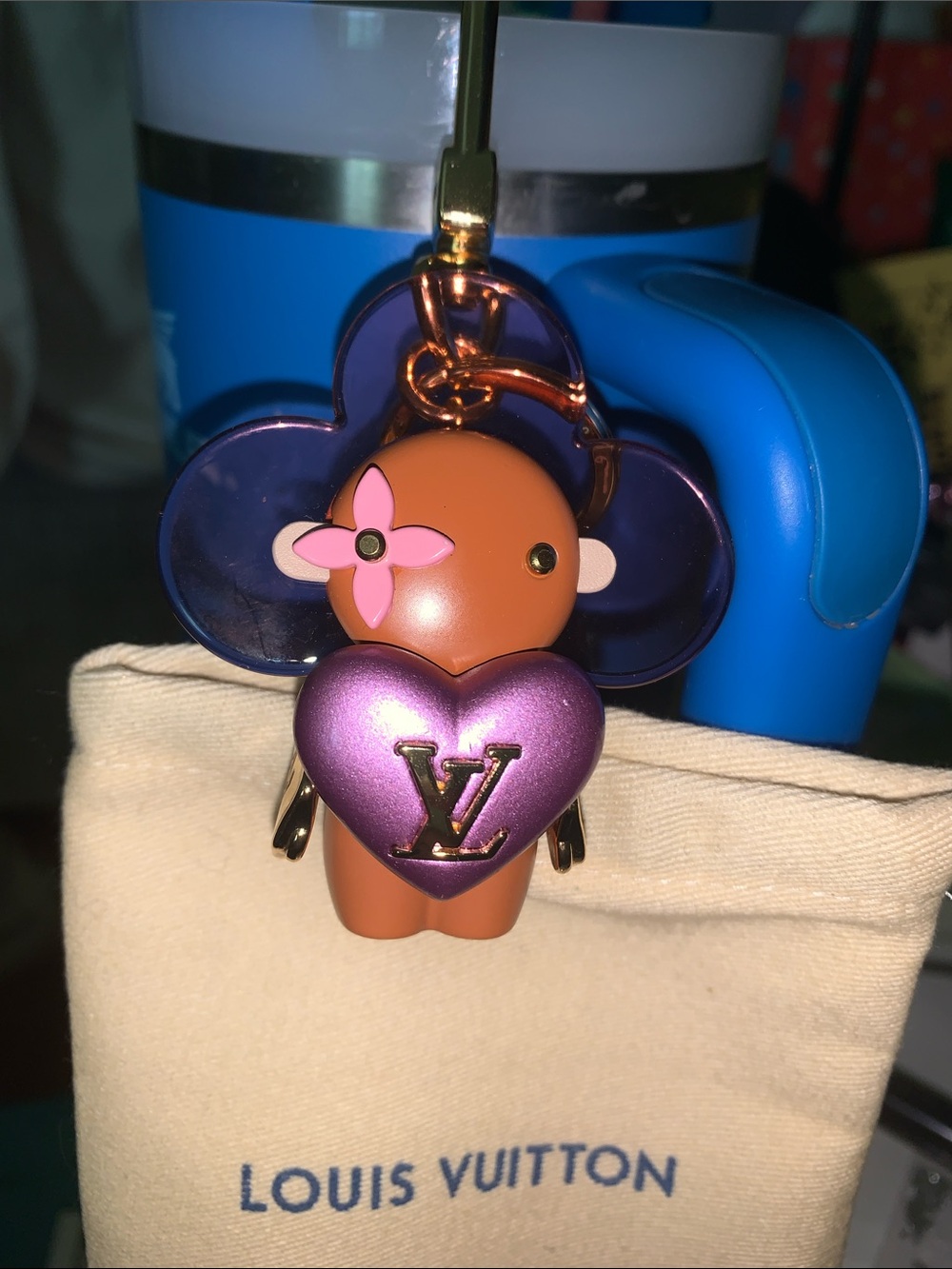 Louis Vuitton Vivienne purse/bag charm keychain - Picture 9 of 9